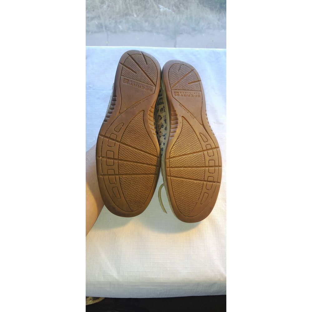 Womens Size 9 Leppard Print & Tan Sperry Loafers Slip Ons - Picture 5 of 6